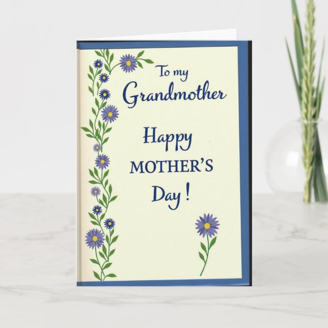 Floral Mothers Day Vine Card (Front)