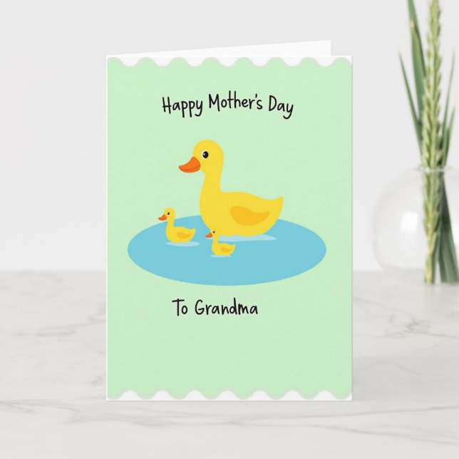 Floral Mothers Day Waterfowl Card (Front)