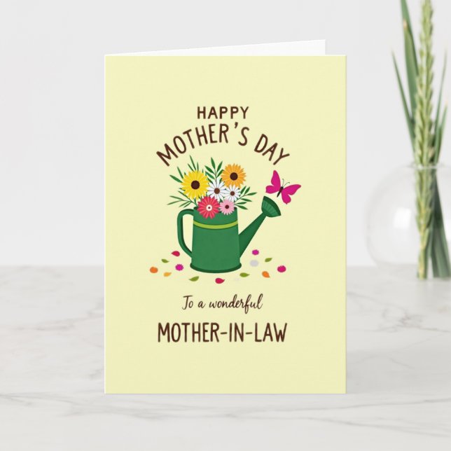 Floral Mothers Day Watering Card (Front)