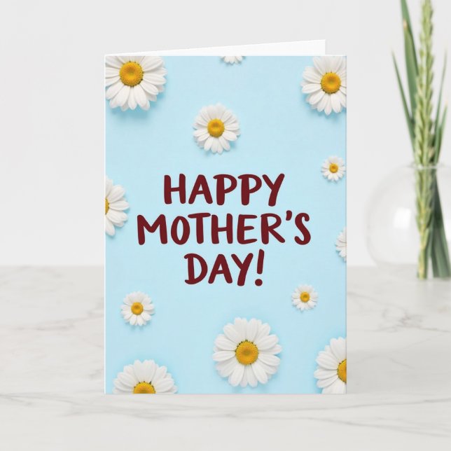 Floral Mothers Day Wish Card (Front)