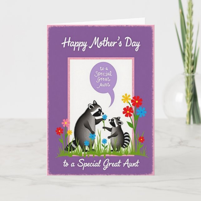 Floral Mothers Day Woodland Card (Front)