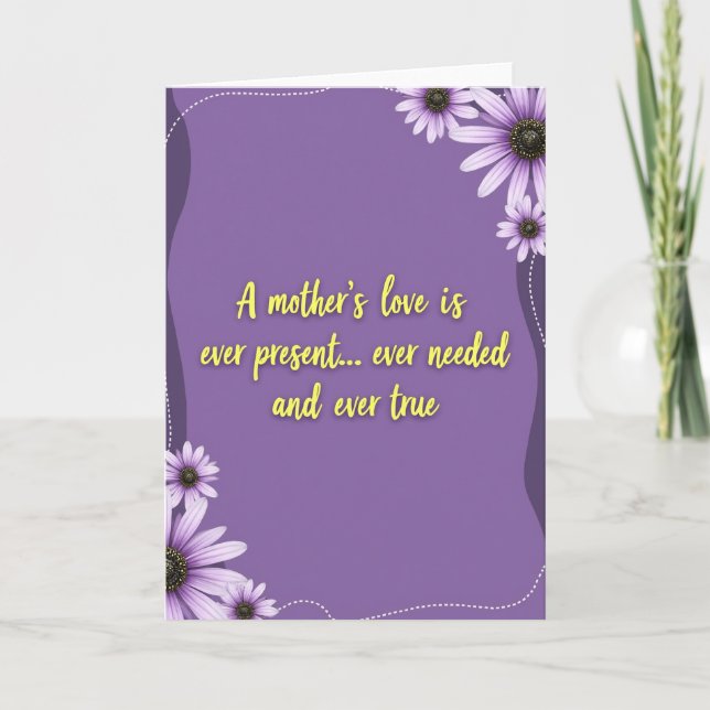 Floral Mothers Love Message Card (Front)