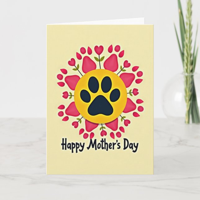 Floral Mothers Love Pet Card (Front)