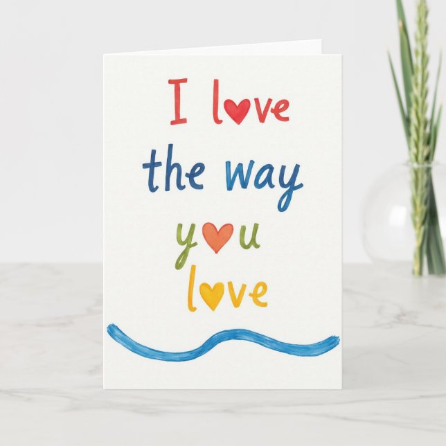 Floral Mothers Love You Card (Front)
