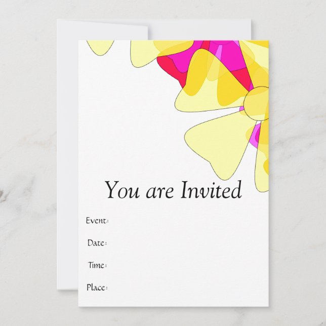 Floral Motif Invitation (Front)