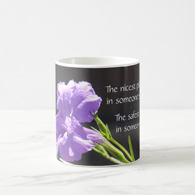 Floral Mug, Amazing to be in someone's prayers! Coffee Mug (Center)