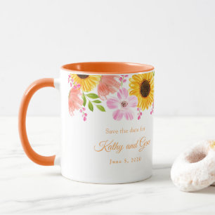 Floral Mug-Save the date Mug