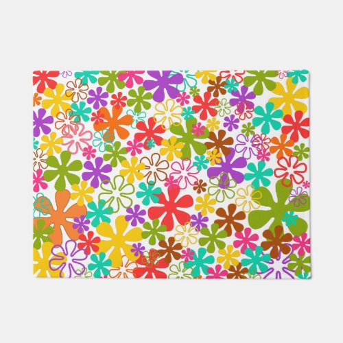 Floral Multi Color Doormat