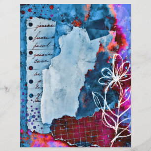 floral multi purpose craft paper