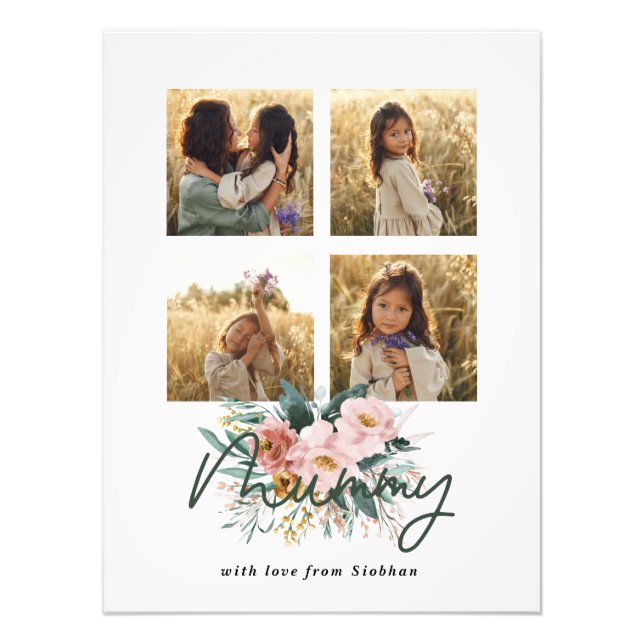 floral Mummy multi photo elegant stylish (Front)