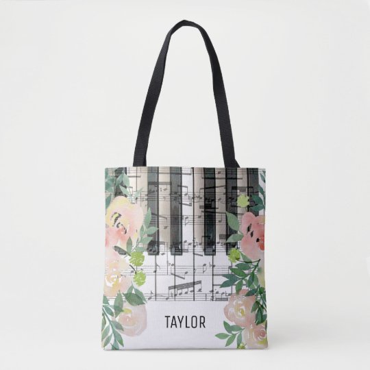 piano tote bag
