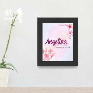 Floral Name Art - Personalized Poster with Name