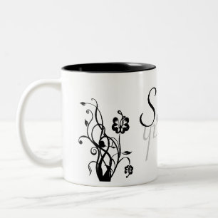 Floral Name Mug Template