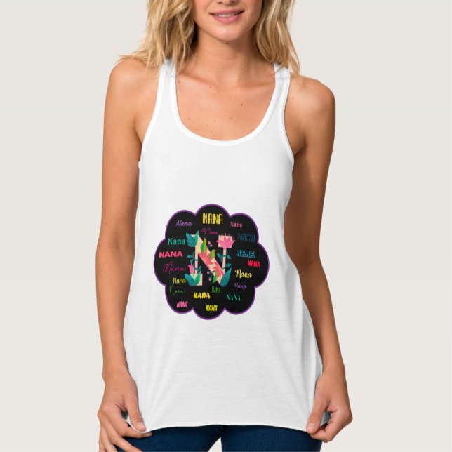 Floral Name Nana Tank Top (Front)