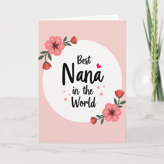 Floral Nanas Day Card (Front)