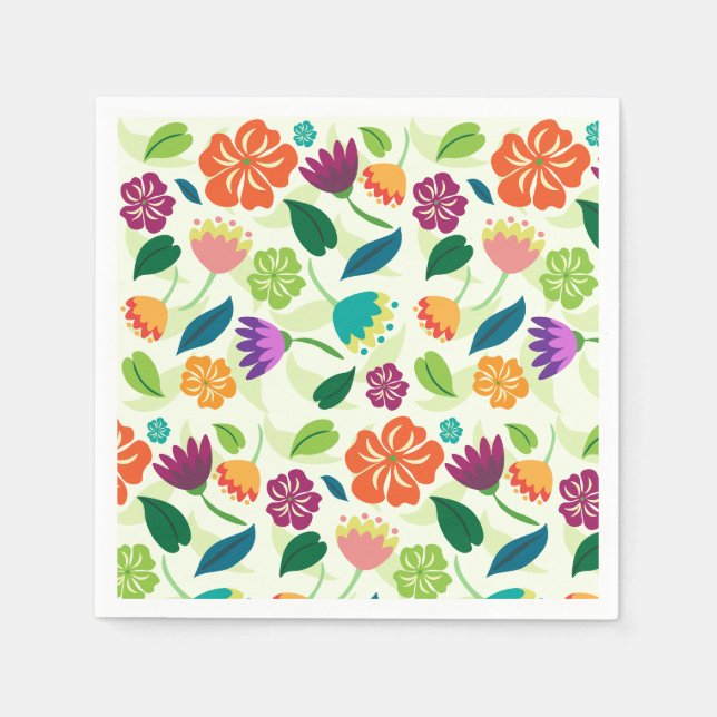 Floral  napkins (Front)