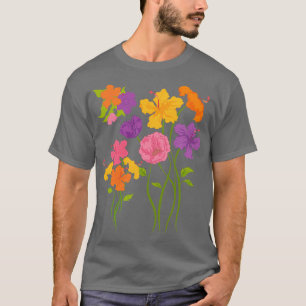 Floral Nature Flower Blossoms Wildflowers Botanica T-Shirt
