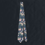 Floral Navy and Blush Neck Tie<br><div class="desc">Looking to standout? Do just that with this gorgeous navy and blush tie featuring a watercolor floral pattern. Perfect for your groomsmen,  or just to make a statement.</div>