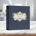 Floral & Navy Office 3 Ring Binder<br><div class="desc">Give this elegant binder as a gift or keep it for yourself as a lovely office addition.</div>