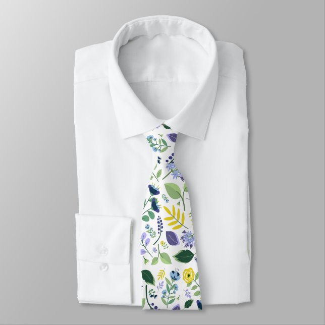 Floral Neck Tie (Tied)