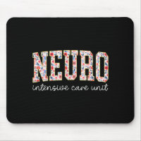 Floral Neuro Icu Nurse Brain Neuroscience Icu Nurs