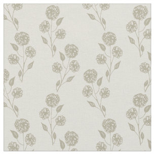 Floral Neutral Fabric