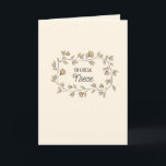 Floral Niece or Custom Recipient and Text Birthday Card<br><div class="desc">This birthday card features an elegant, soft beige background that carries throughout the front, back, and inside. The front showcases a delicate floral border surrounding the words "FOR A SPECIAL Niece, " with graceful sprigs of greenery and pastel-toned flowers adding a gentle, heartfelt touch. Inside, delicate flowers accent the message:...</div>