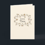 Floral Niece or Custom Recipient and Text Birthday Card<br><div class="desc">This birthday card features an elegant, soft beige background that carries throughout the front, back, and inside. The front showcases a delicate floral border surrounding the words "FOR A SPECIAL Niece, " with graceful sprigs of greenery and pastel-toned flowers adding a gentle, heartfelt touch. Inside, delicate flowers accent the message:...</div>