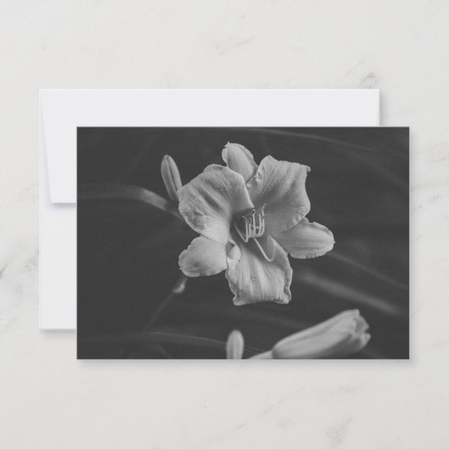 Floral Noir Save The Date (Front)