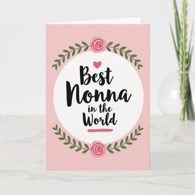 Floral Nonnas Day Card (Front)