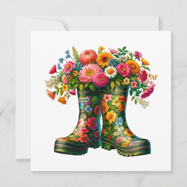 Floral Note Card and Art to Frame (Front)