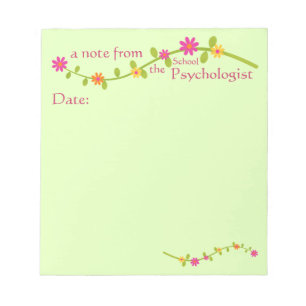 Floral Note from the School Psychologist