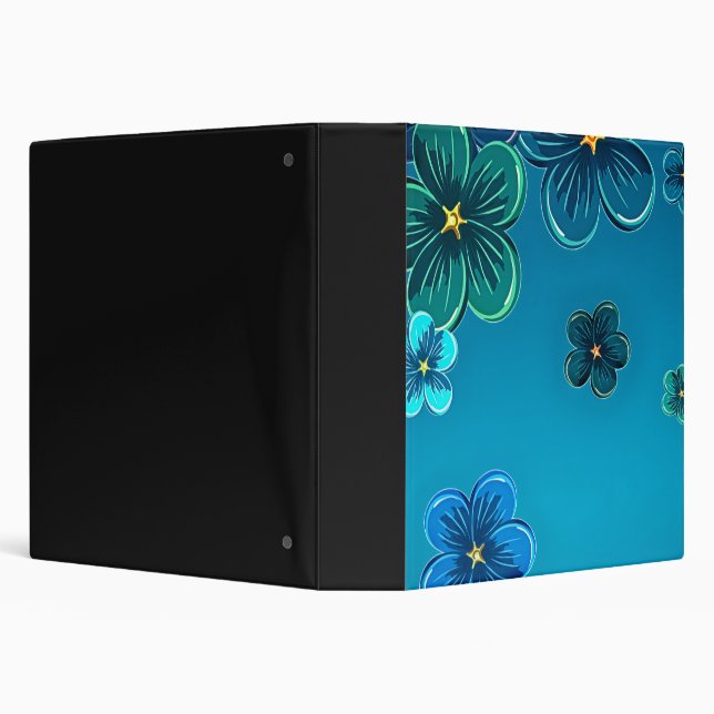 Floral Notebook 3 Ring Binder (Background)