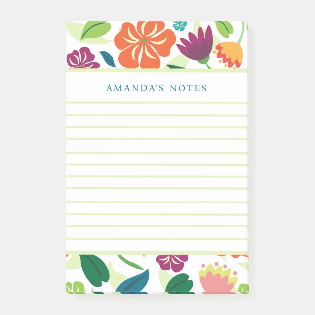 Floral Notepad (Front)