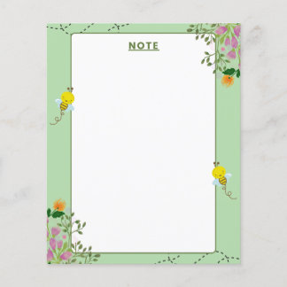 Floral Notepad