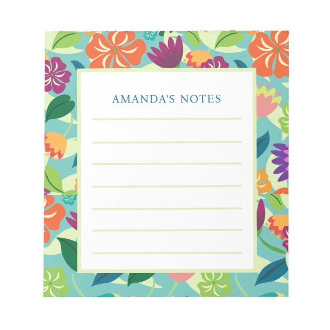 Floral Notepad (Front)