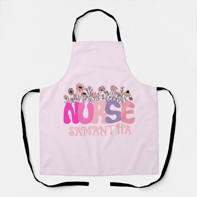 Floral Nurse Apron (Front)