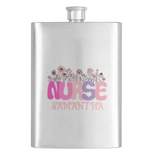 Floral Nurse Flask