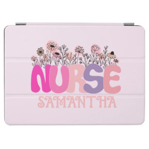 Floral Nurse iPad Air Cover