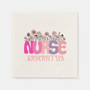 Floral Nurse Napkins