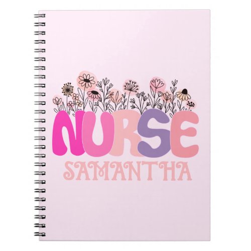 Floral Nurse Notebook