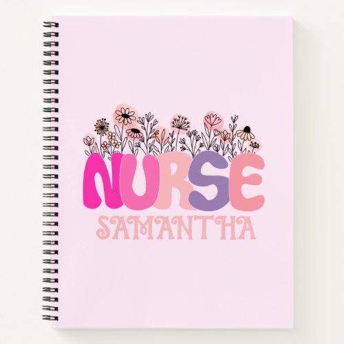 Floral Nurse Notebook