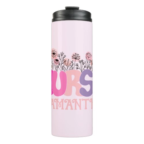 Floral Nurse Thermal Tumbler