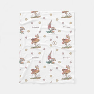 Floral Nursery print baby blanket