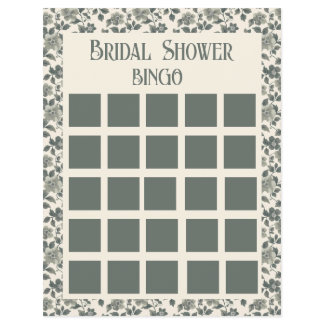 Floral Olive Blossoms In Green and Cream Flyer