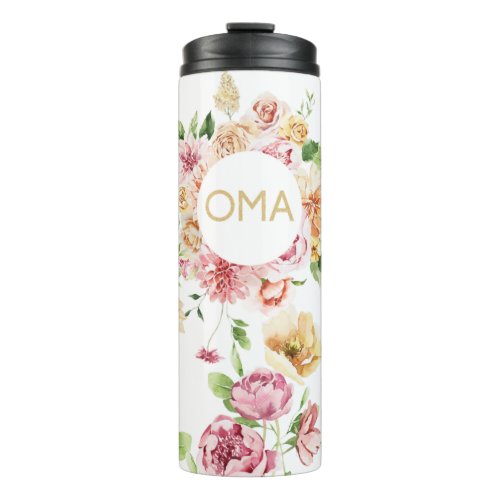 Floral Oma Gift Tumbler