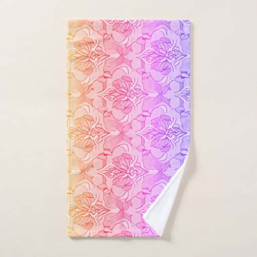 Floral Ombre Hand Towel