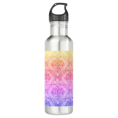 Floral Ombre Stainless Steel Water Bottle