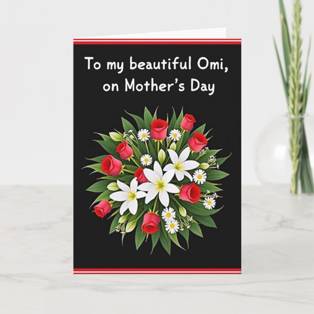 Floral Omis Day Card (Front)