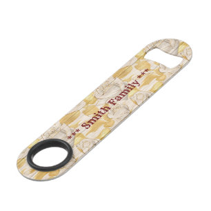 Floral on Wood Customize Popular Bar Key